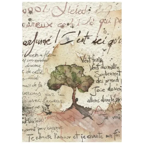 Stamperia Flowers and Poems Mini Rice Paper riisipaperi 8 kpl A6 1