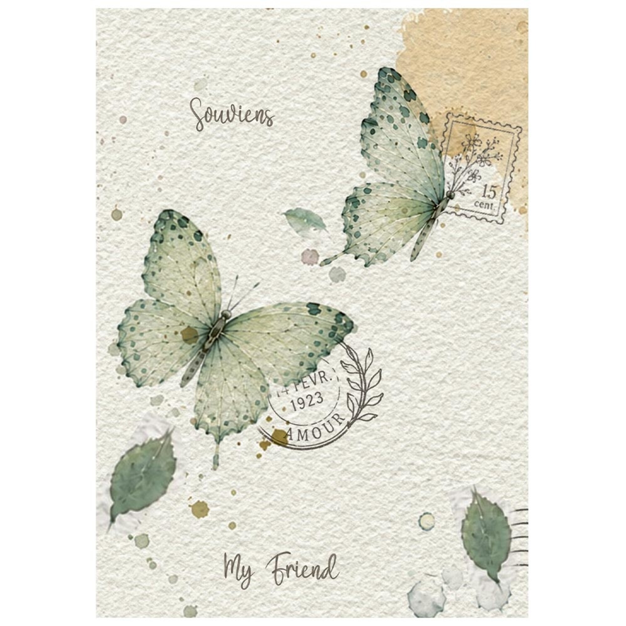 Stamperia – Flowers and Poems Mini Rice Paper riisipaperi (8 kpl) A6 - Bild 9