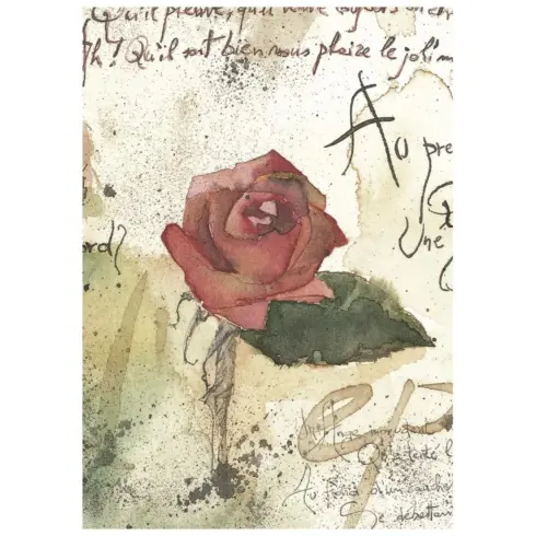 Stamperia Flowers and Poems Mini Rice Paper riisipaperi 8 kpl A6 7