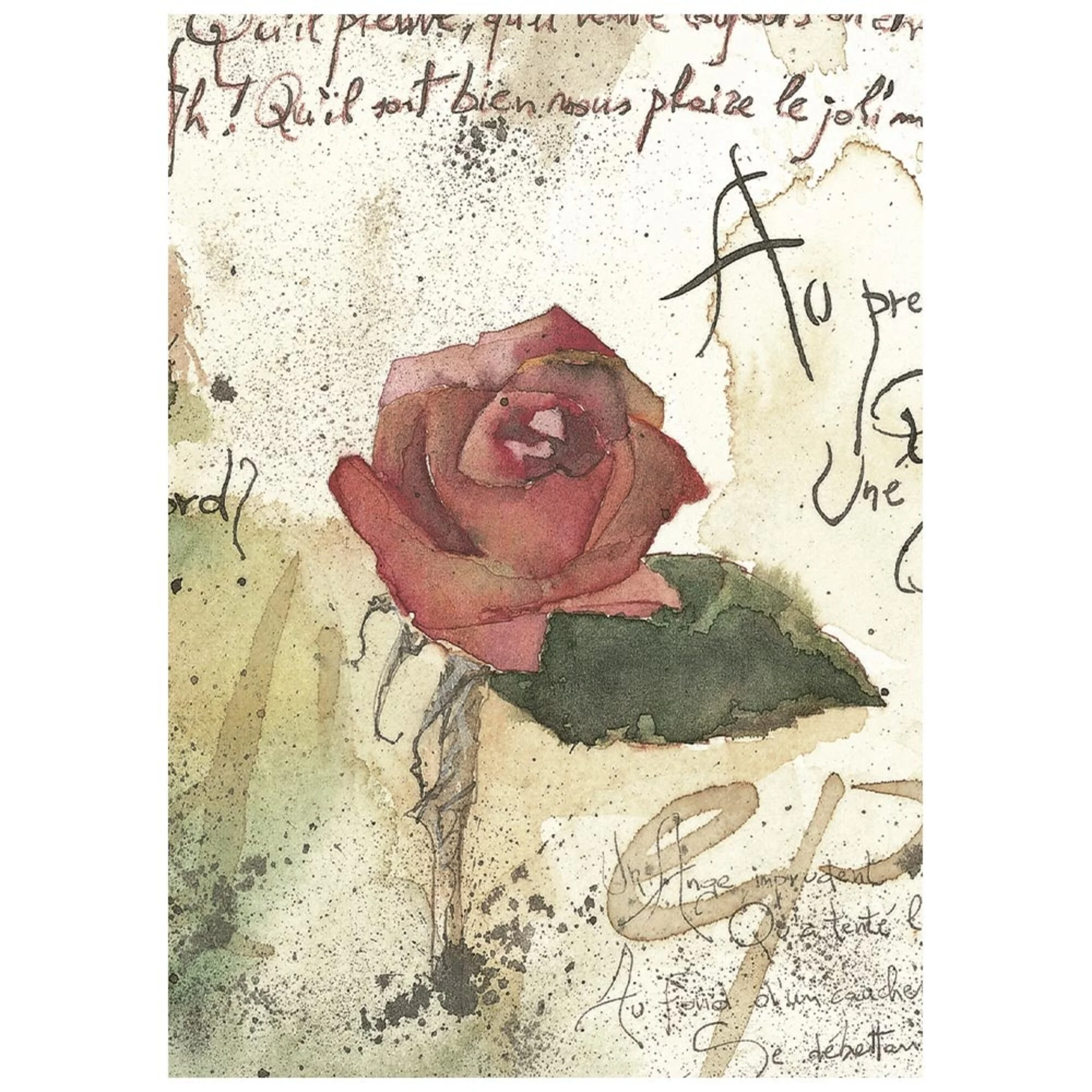 Stamperia – Flowers and Poems Mini Rice Paper riisipaperi (8 kpl) A6 - Bild 6