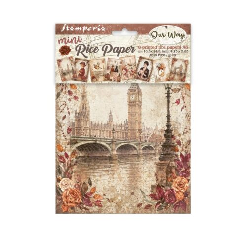 Stamperia Our Way Mini Rice Paper riisipaperi (8 kpl) A6