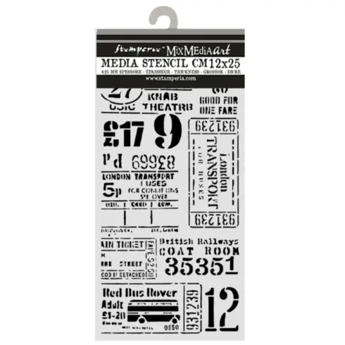 Stamperia Our Way Tickets sapluuna 12 x 25 cm