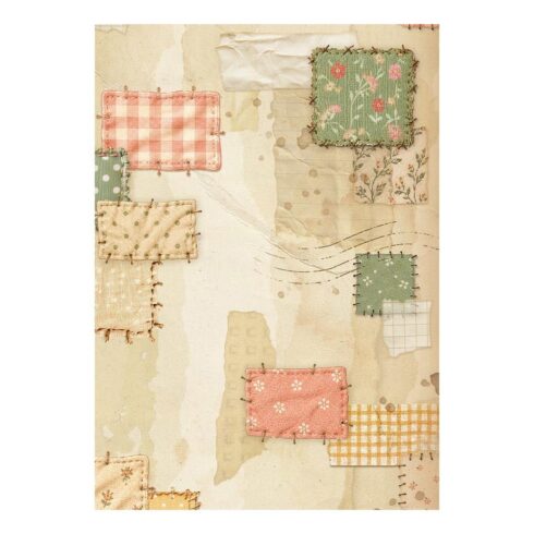 Stamperia – Cozy Family Mini Rice Paper Backgrounds riisipaperi 8 kpl A6