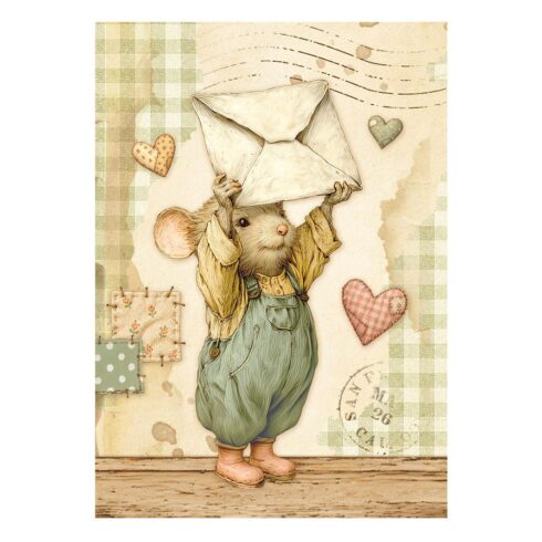 Stamperia – Cozy Family Mini Rice Paper riisipaperi 8 kpl A6