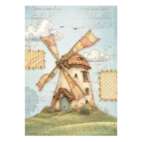 Stamperia – Cozy Family Mini Rice Paper riisipaperi 8 kpl A6 1