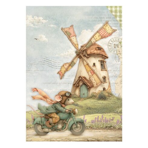 Stamperia – Cozy Family Mini Rice Paper riisipaperi 8 kpl A6 2