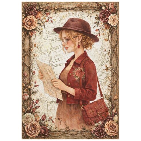 Stamperia – Our Way Mini Rice Paper riisipaperi 8 kpl A6 2