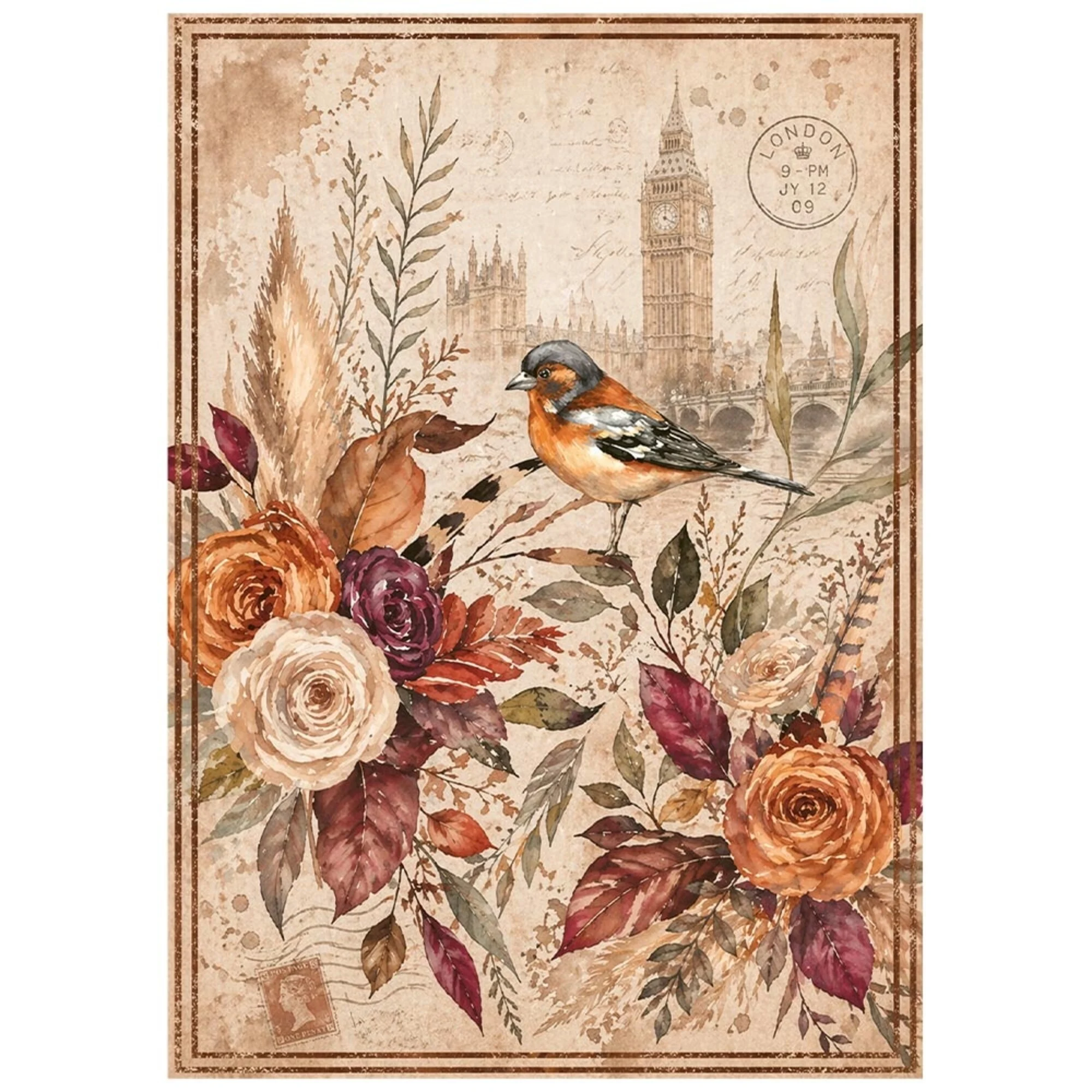 Stamperia – Our Way Mini Rice Paper riisipaperi (8 kpl) A6 - Image 7