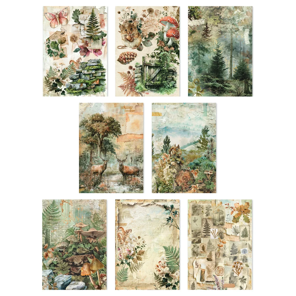 Ciao Bella – The Nature Journal Rice Paper Mixed riisipaperi 8kpl (A5) - Bild 2