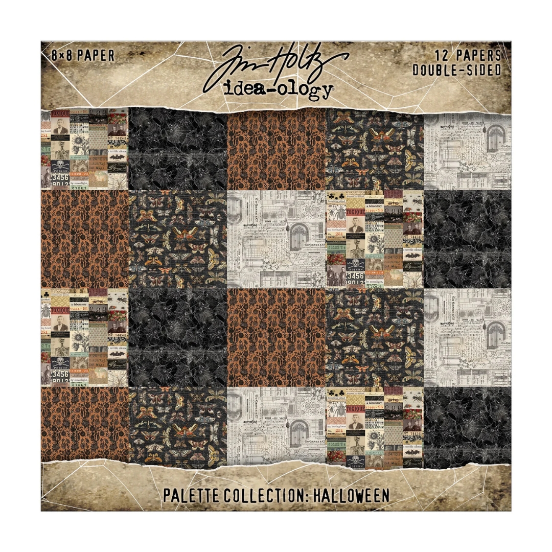Tim Holtz Idea-ology Palette Collection Halloween paperilajitelma 20 x 20 cm