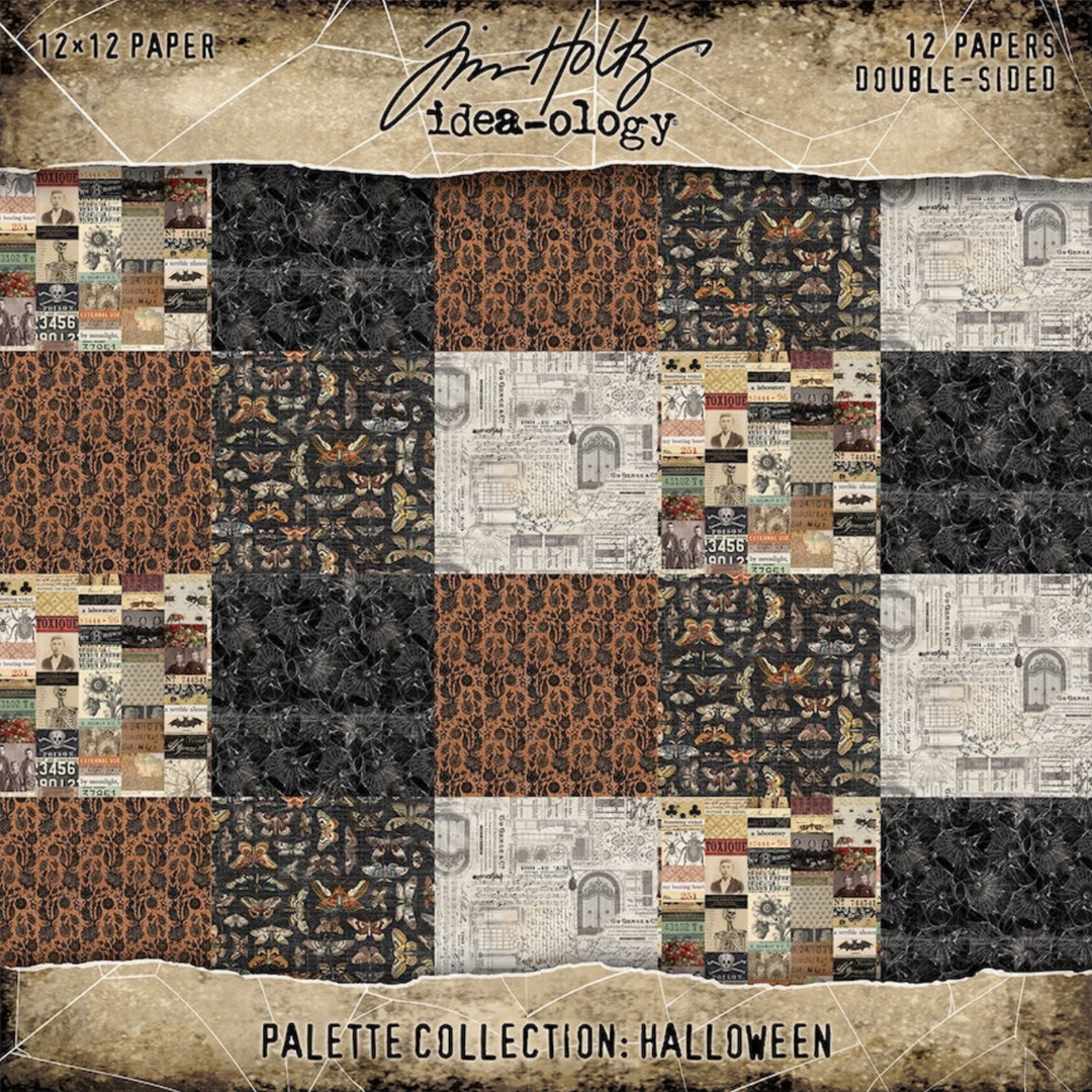 Tim Holtz Idea-ology Palette Collection Halloween paperilajitelma 30 x 30 cm