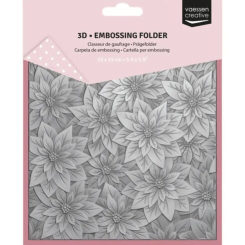 Vaessen Creative 3D kohokuviointikansio – POINSETTIA