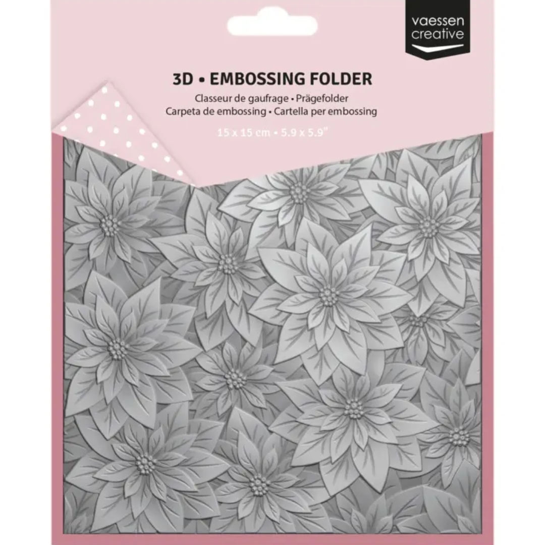 Vaessen Creative 3D kohokuviointikansio – POINSETTIA
