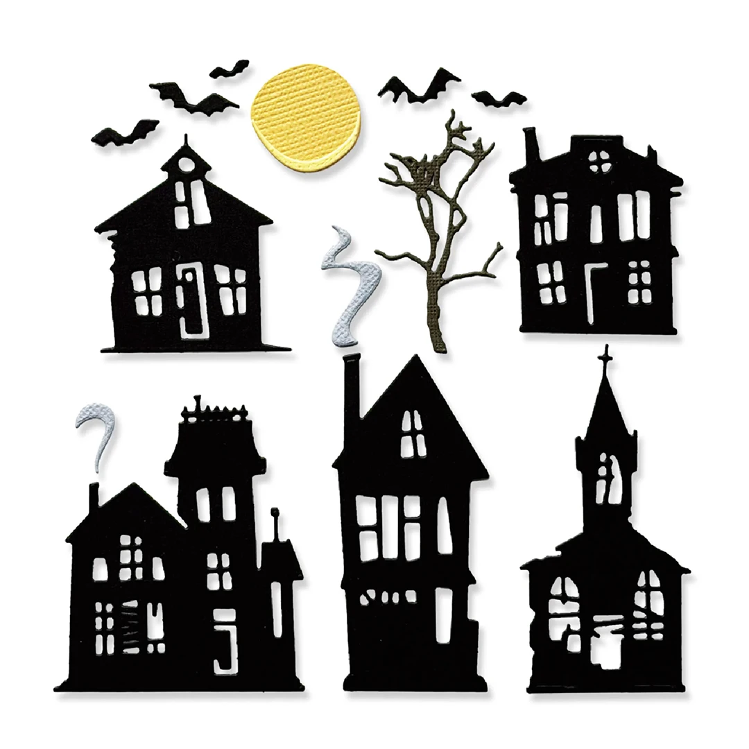 Sizzix Tim Holtz Thinlits stanssi – GHOST TOWN