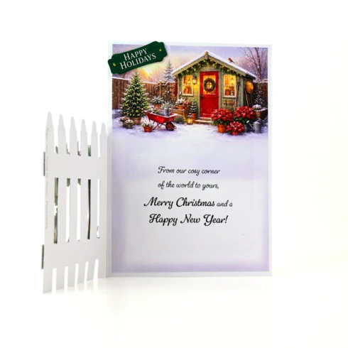 Katy Sue Designs – Poinsettia Garden Scene Stash paperilajitelma (24 kpl)