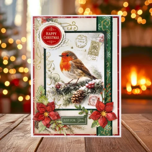 Katy Sue Designs – Nostalgic Christmas folioidut leikekuva-arkit (8 kpl)