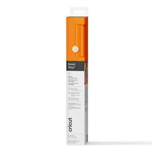Cricut Smart Vinyl Permanent 13" 0,9 m oranssi vinyyli