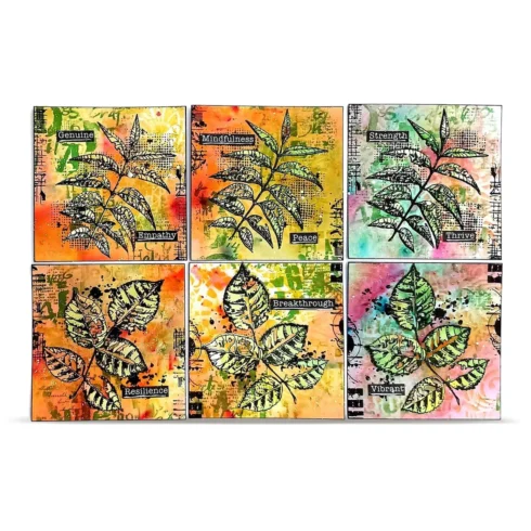 AALL Create Stamp Hearted Nature Still Green 2