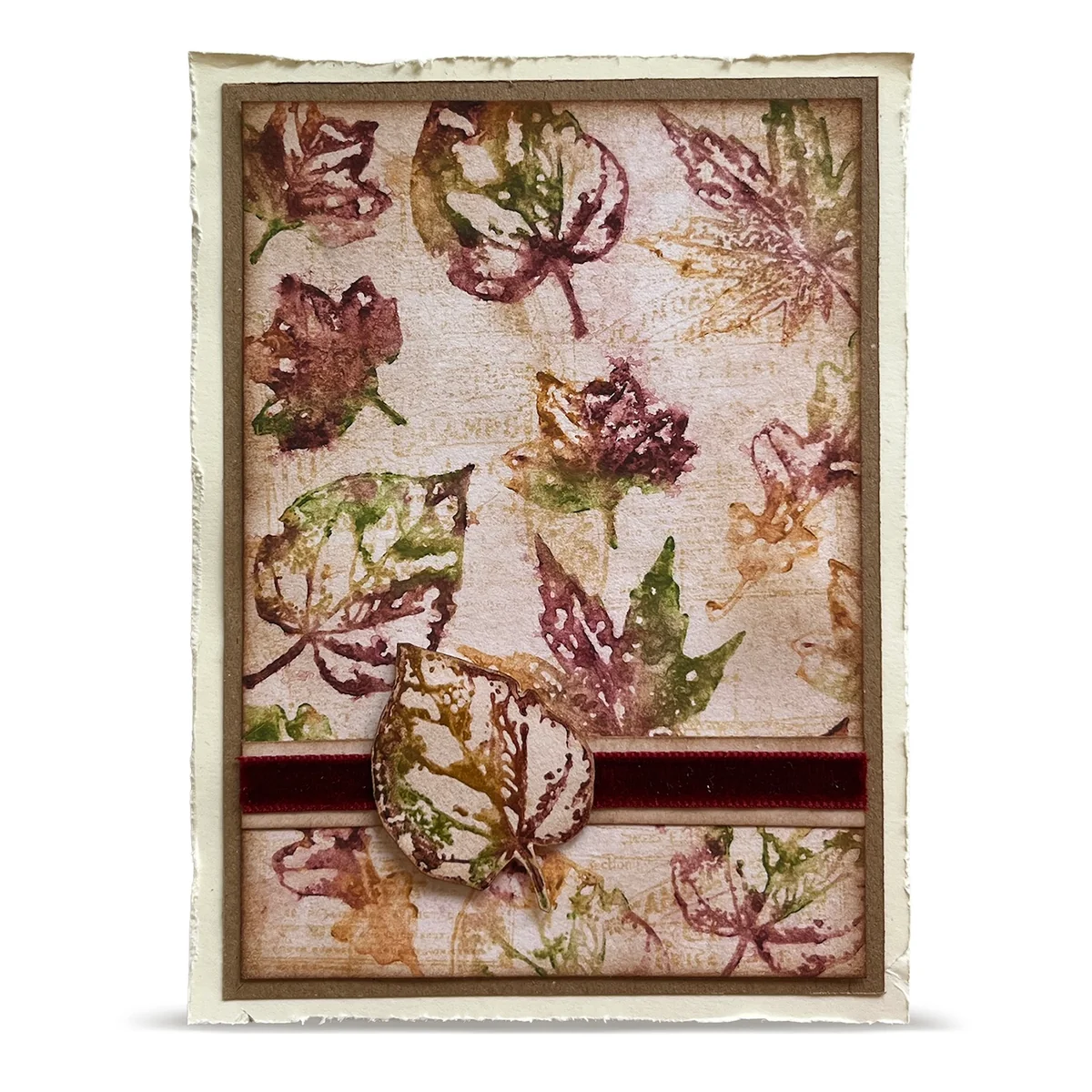 AALL & Create Stamp – Hearted Nature Unbe-leaf-able leimaisinsetti A6 - Image 4