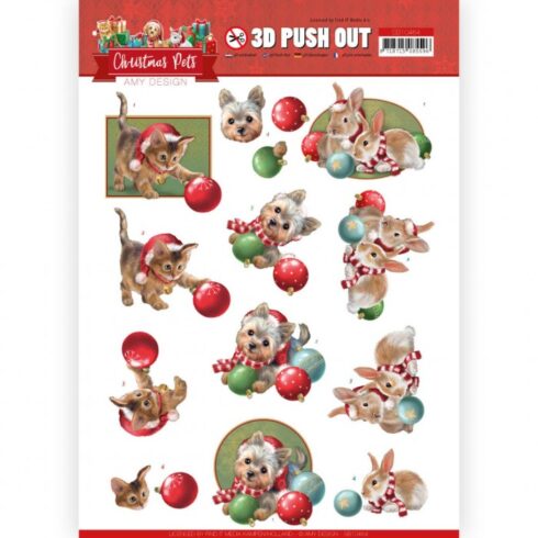 Amy Design 3D-arkki – Christmas Pets Christmas Balls