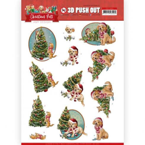 Amy Design 3D-arkki Christmas Pets Christmas Tree