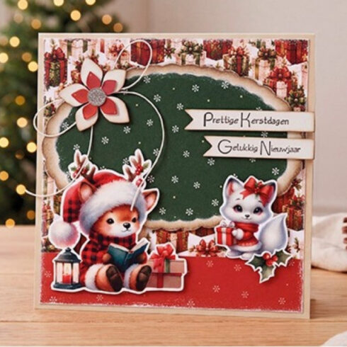 Berrie’s Beauties 3D-arkki Furry Christmas Friends Christmas Deer (1)