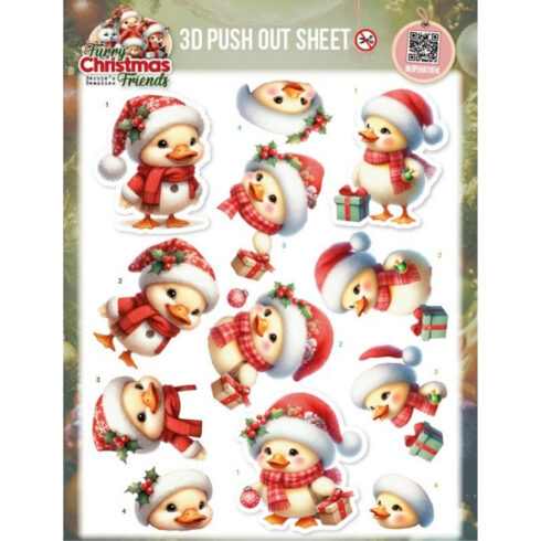 Berrie’s Beauties 3D-arkki – Furry Christmas Friends Christmas Duck