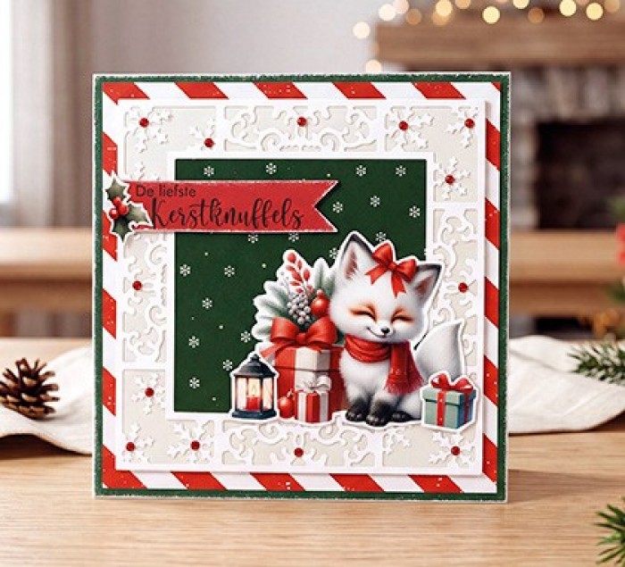 Berrie’s Beauties Paper Pack – Furry Christmas Friends paperilehtiö 20 x 20 cm - Bild 3
