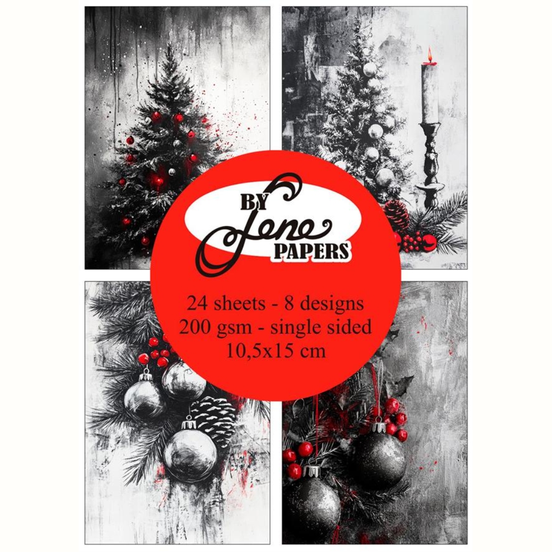 By Lene Papers – Shiny Red paperilajitelma A6 - Bild 2