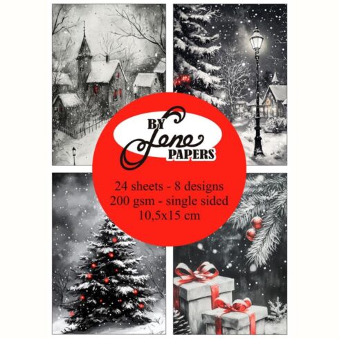 By Lene Papers Shiny Red paperilajitelma A6 2