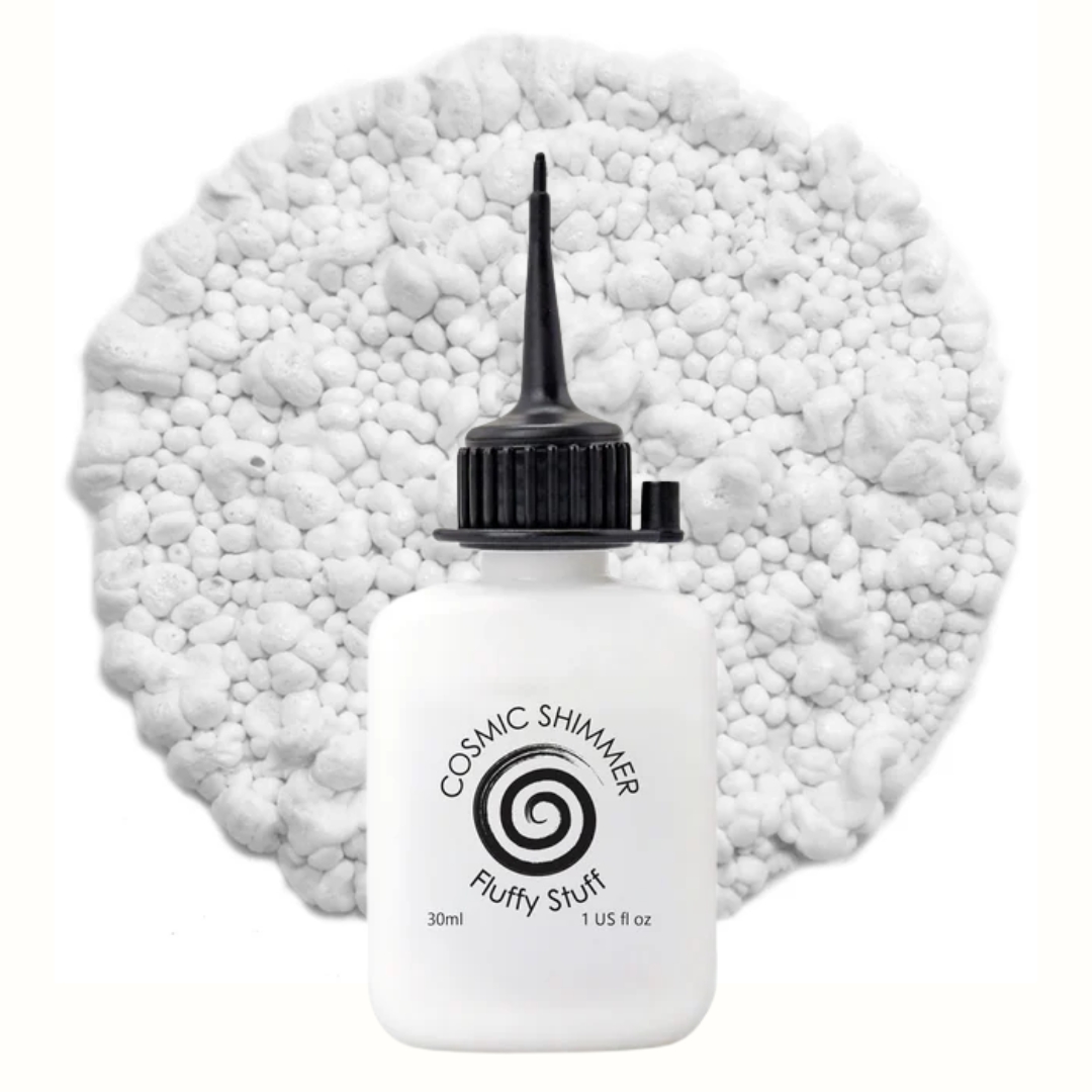 Cosmic Shimmer Fluffy Stuff Snow White 1 ft oz Lumiefektiaine 30ml
