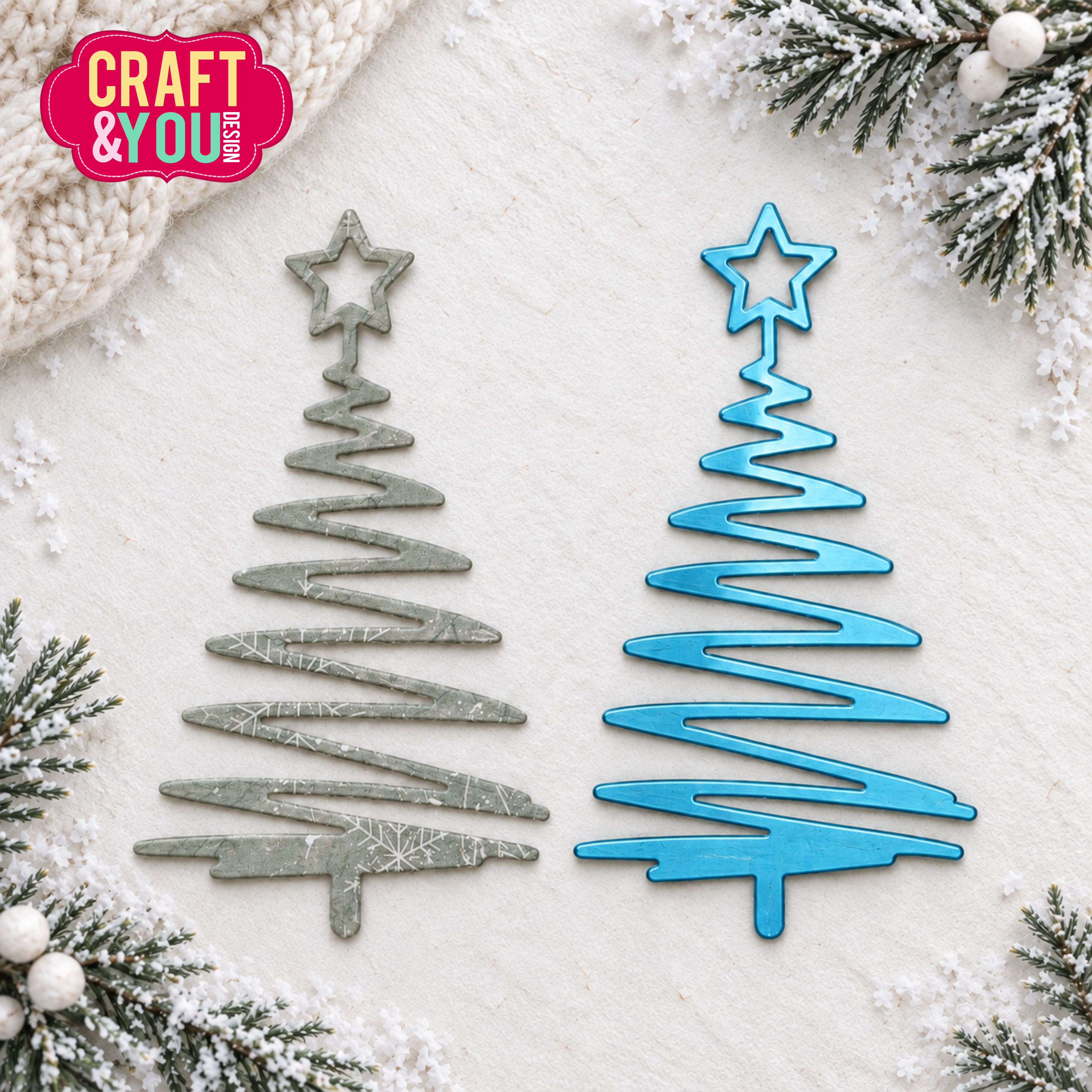 Craft You Design stanssi CHRISTMAS TREE ZIG ZAG