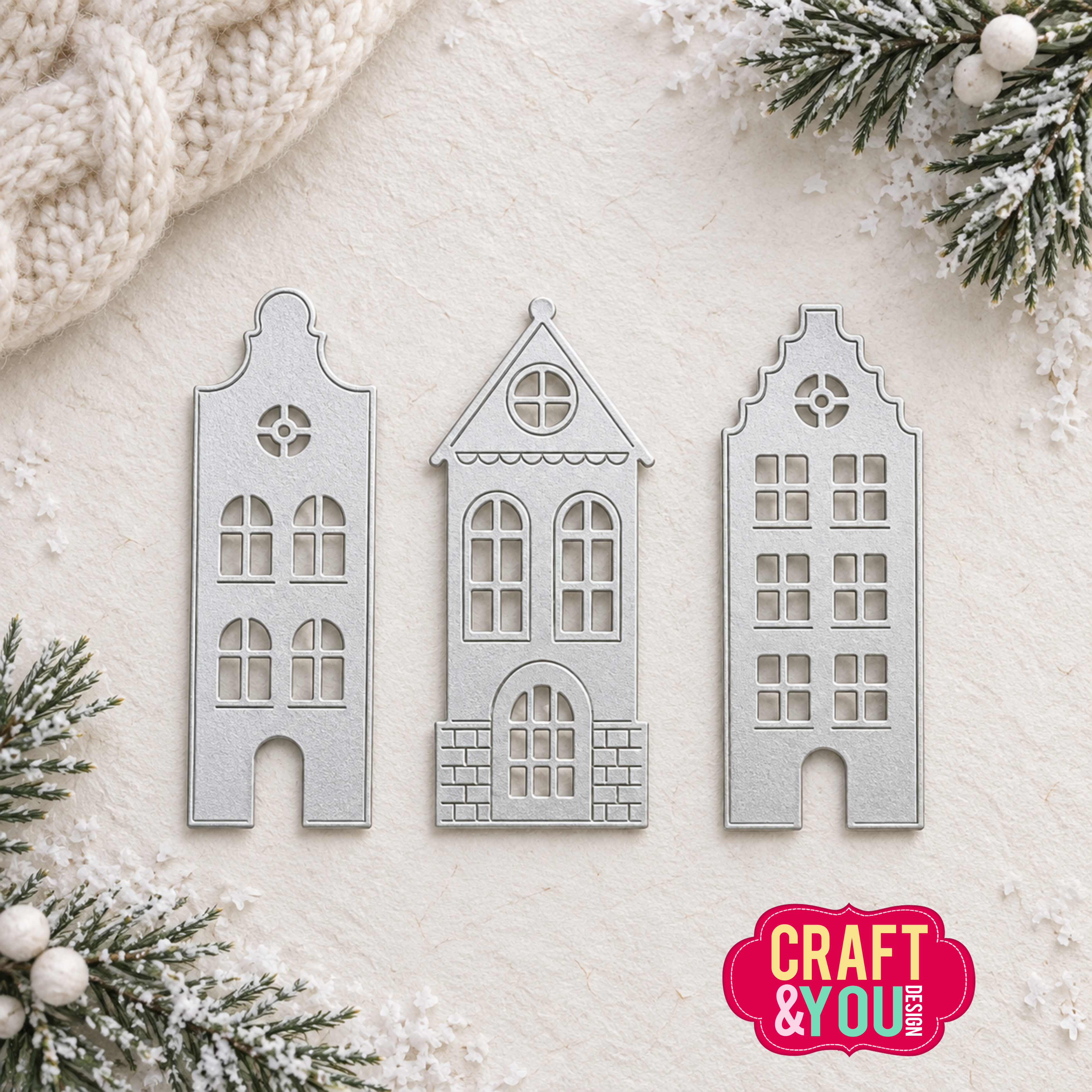 Craft You Design stanssi HOUSES1