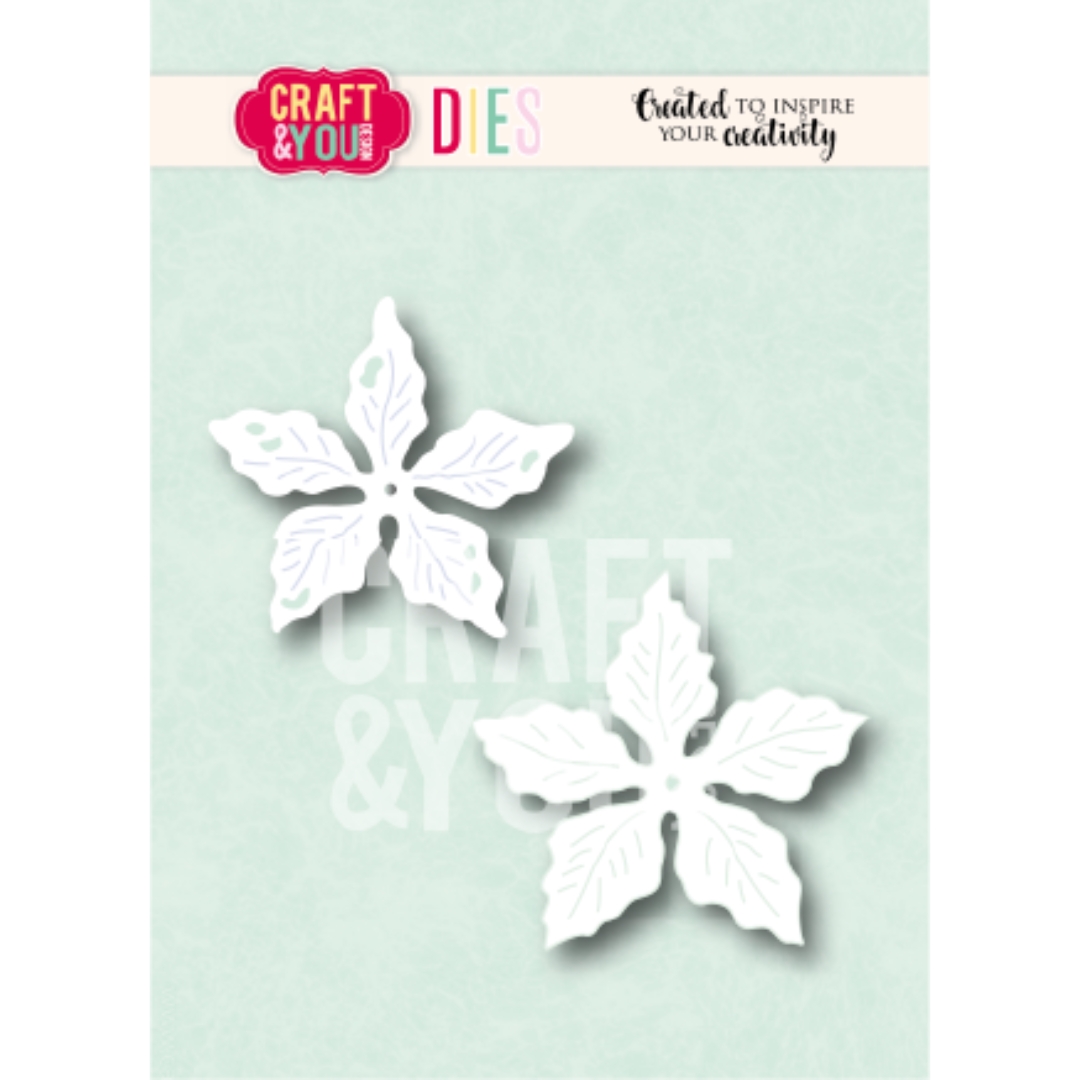 Craft & You Design stanssi POINSETTIA 2 BY MAGDA