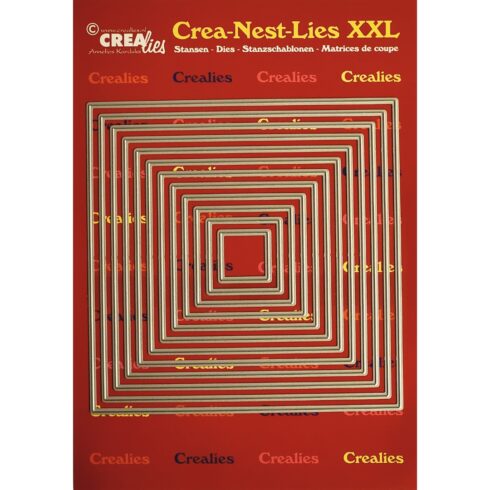Crealies stanssi SQUARES SMOOTH
