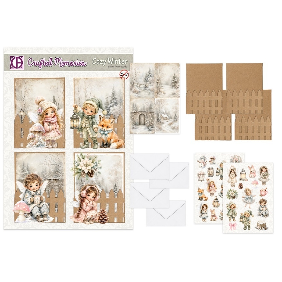 Creatief Art Card Making Kit Cozy Winter Korttipakkaus (4 kpl) (1)