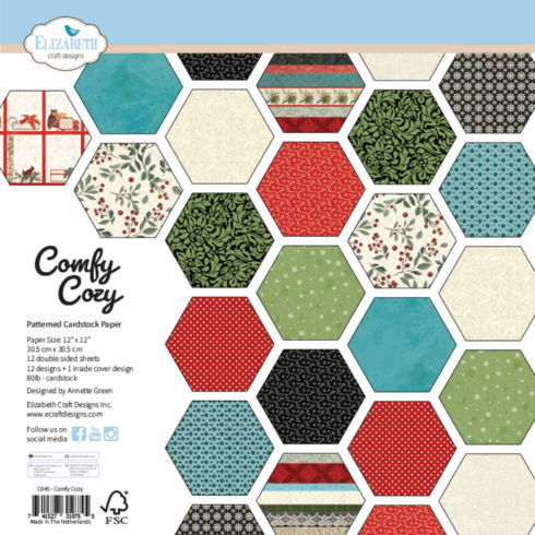 Elizabeth Craft Designs Comfy Cozy paperilajitelma 30 x 30 cm