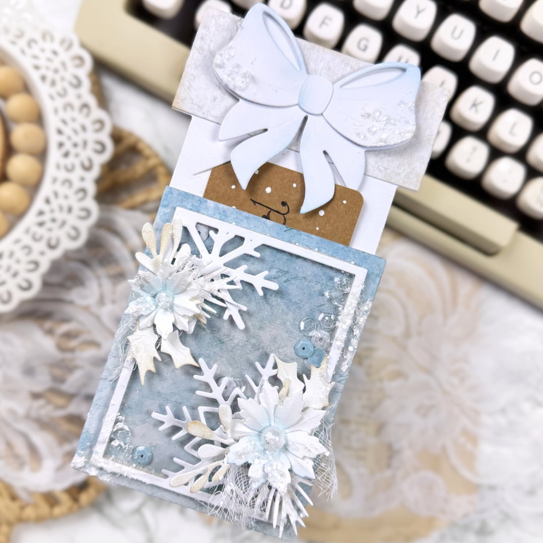 Elizabeth Craft Designs stanssi – DECORATIVE GIFT CARD HOLDER - Image 6