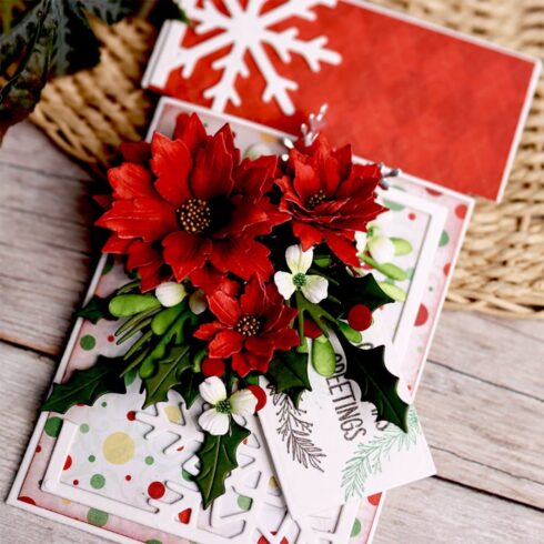 Elizabeth Craft Designs stanssi – FESTIVE FLORAL AND FOLIAGE