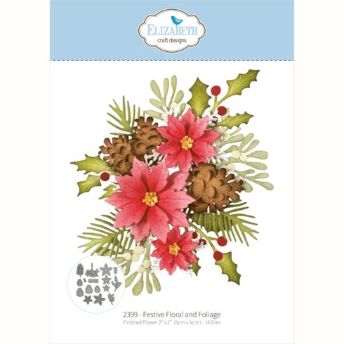 Elizabeth Craft Designs stanssi FESTIVE FLORAL AND FOLIAGE