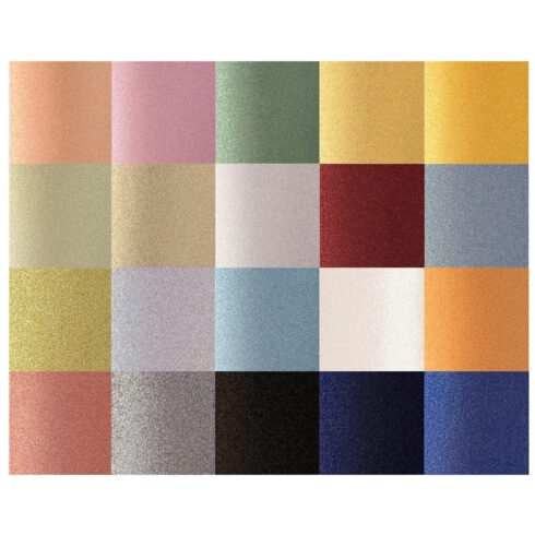 Glitter Cardstock MIX Kimallekartonki lajitelma A4 250gsm (50 kpl)
