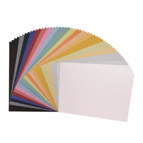 Glitter Cardstock MIX Kimallekartonki lajitelma A4 250gsm (50 kpl)