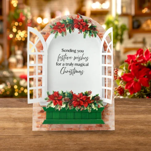 Katy Sue Designs Card Making Kit Christmas Windows Doors Korttipakkaus5