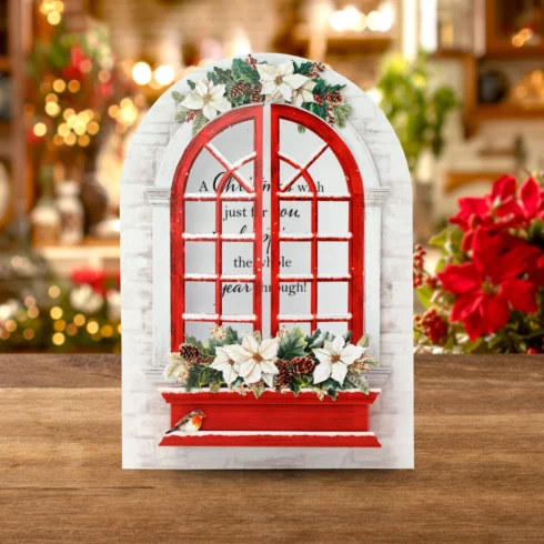 Katy Sue Designs Card Making Kit Christmas Windows Doors Korttipakkaus6
