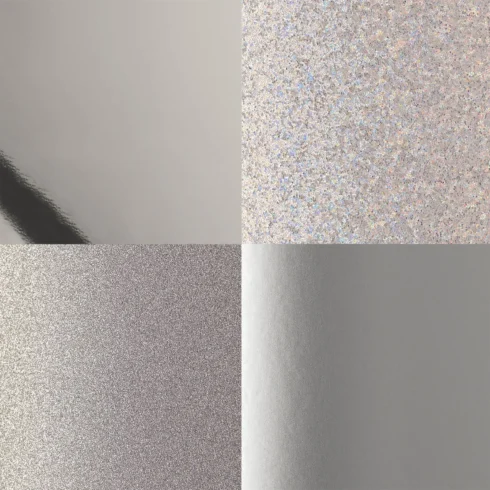 Luxury Silver Cardstock Set Multi kartonkilajitelma A4 250gsm (24 kpl)
