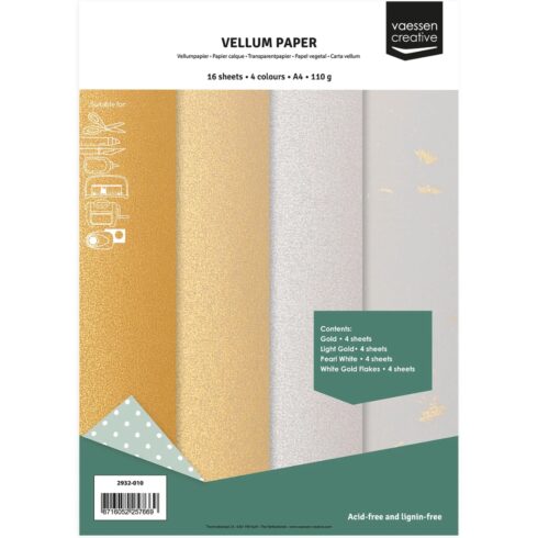 Luxury Vellum Paper MIX kuultopaperi lajitelma A4 110gsm 16 kpl 1