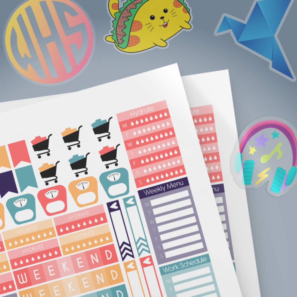 Online Labels Clear Matte Inkjet tulostettava tarrapaperi mustesuihku 20kpl