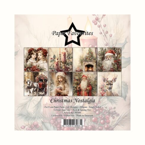Paper Favourites Christmas Nostalgia paperilajitelma 15 x 15 cm