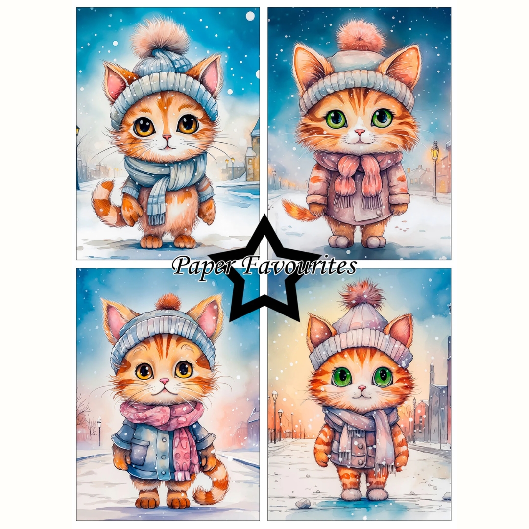 Paper Favourites – Cozy Winter Friends paperilajitelma A6 - Image 3