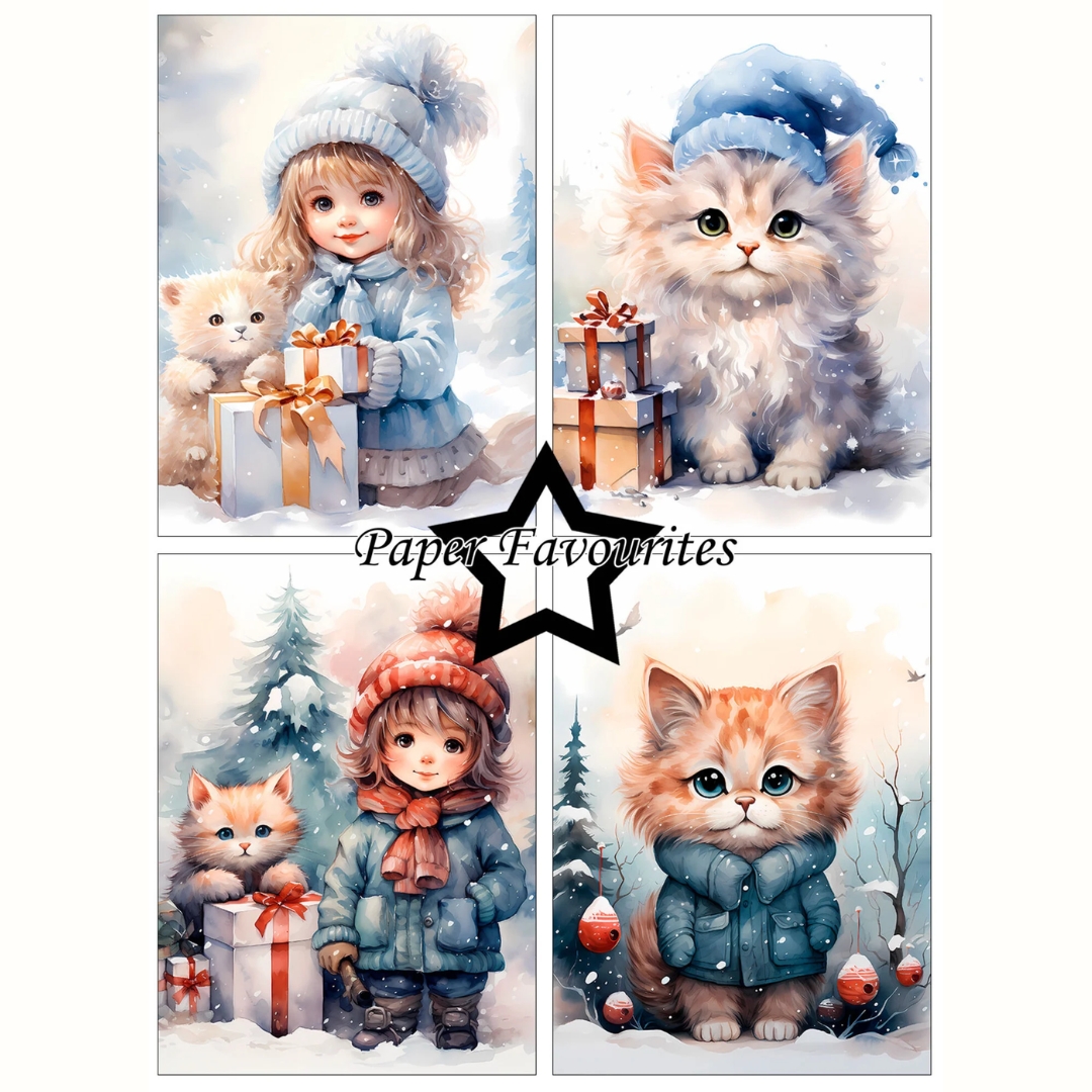Paper Favourites – Cozy Winter Friends paperilajitelma A6 - Image 2